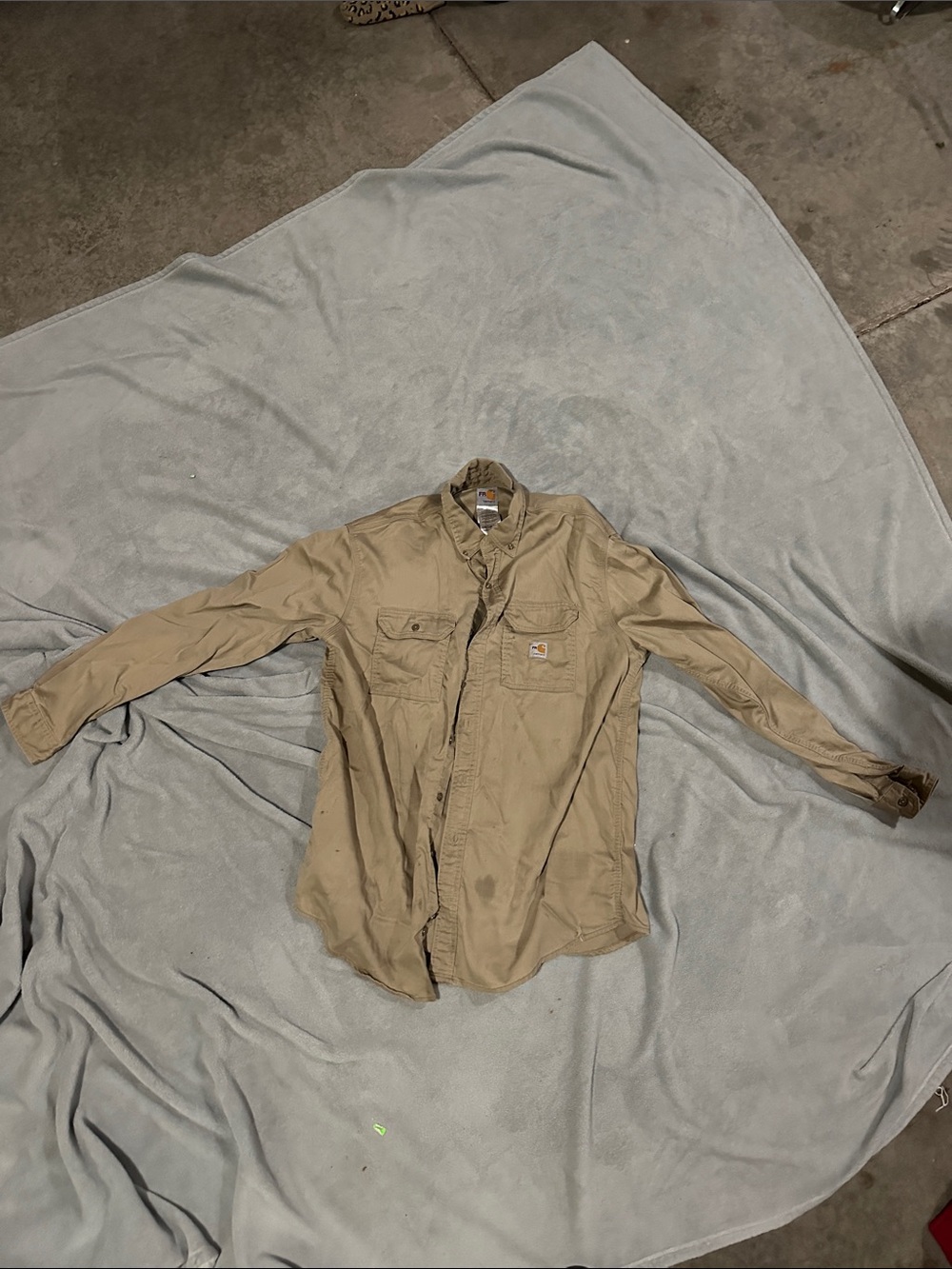 Carhartt Tan Work Shirt Jacket